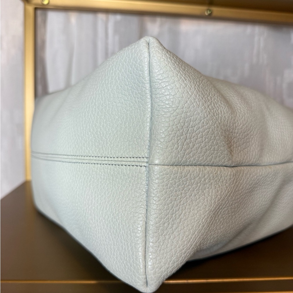 Burberry Light Blue Leather Nova Check Hobo Bag - Picture 6 of 9